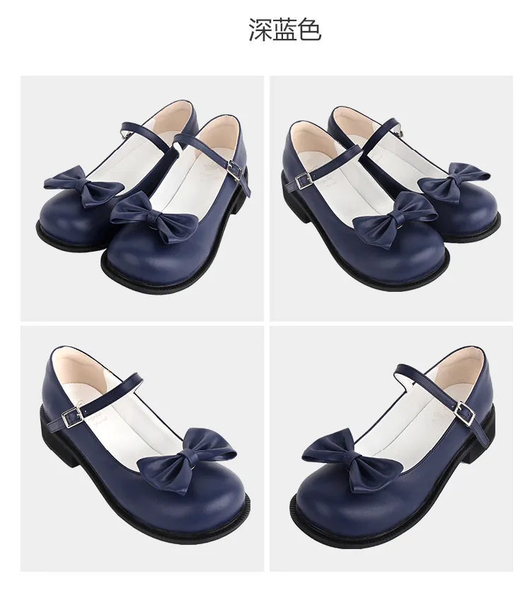 Angelic Imprint~Sweet Lolita Round-tow Lolita Shoes Multicolors