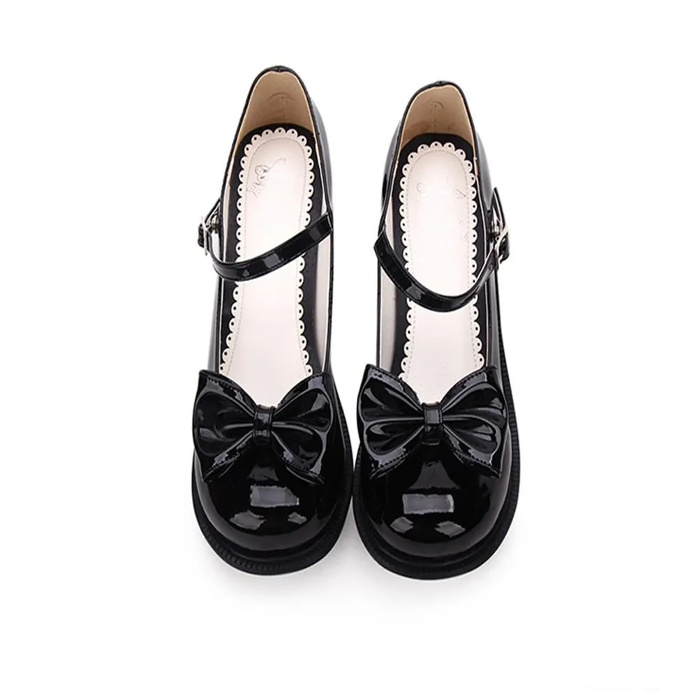 Angelic Imprint~Sweet Lolita Round-tow Lolita Shoes Multicolors