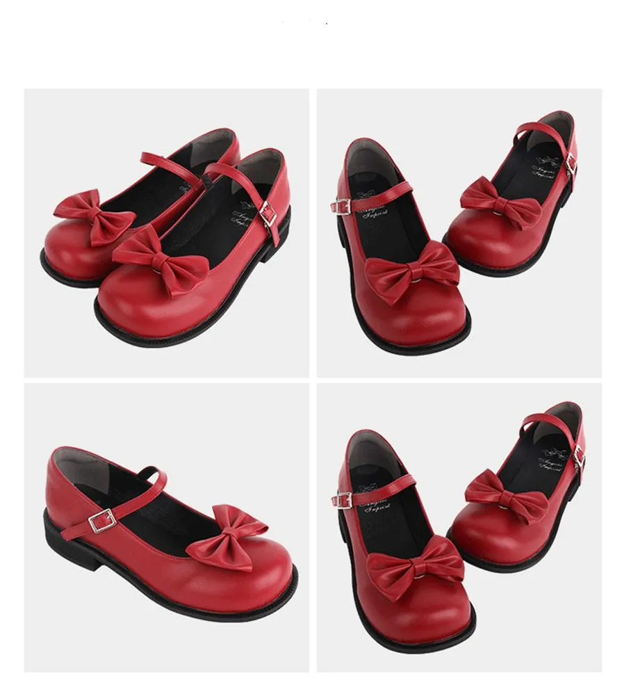 Angelic Imprint~Sweet Lolita Round-tow Lolita Shoes Multicolors