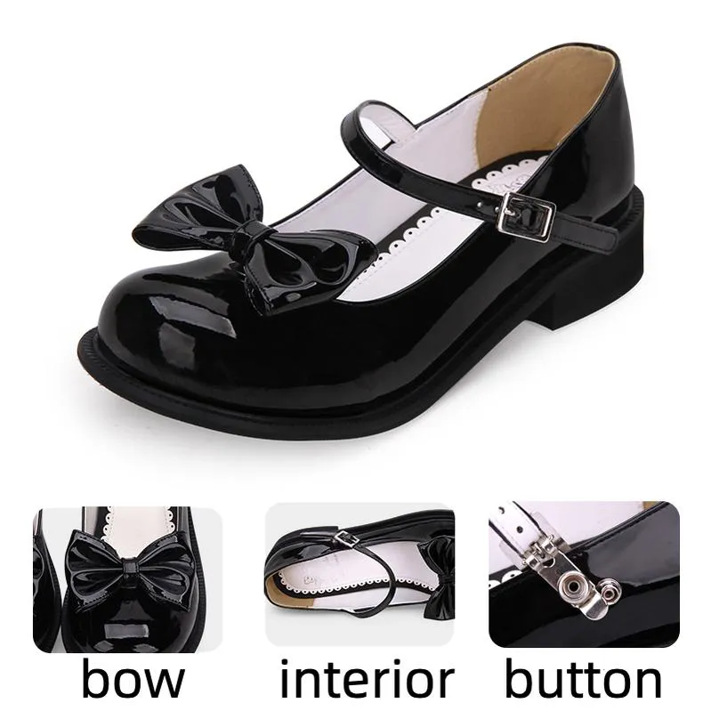 Angelic Imprint~Sweet Lolita Round-tow Lolita Shoes Multicolors