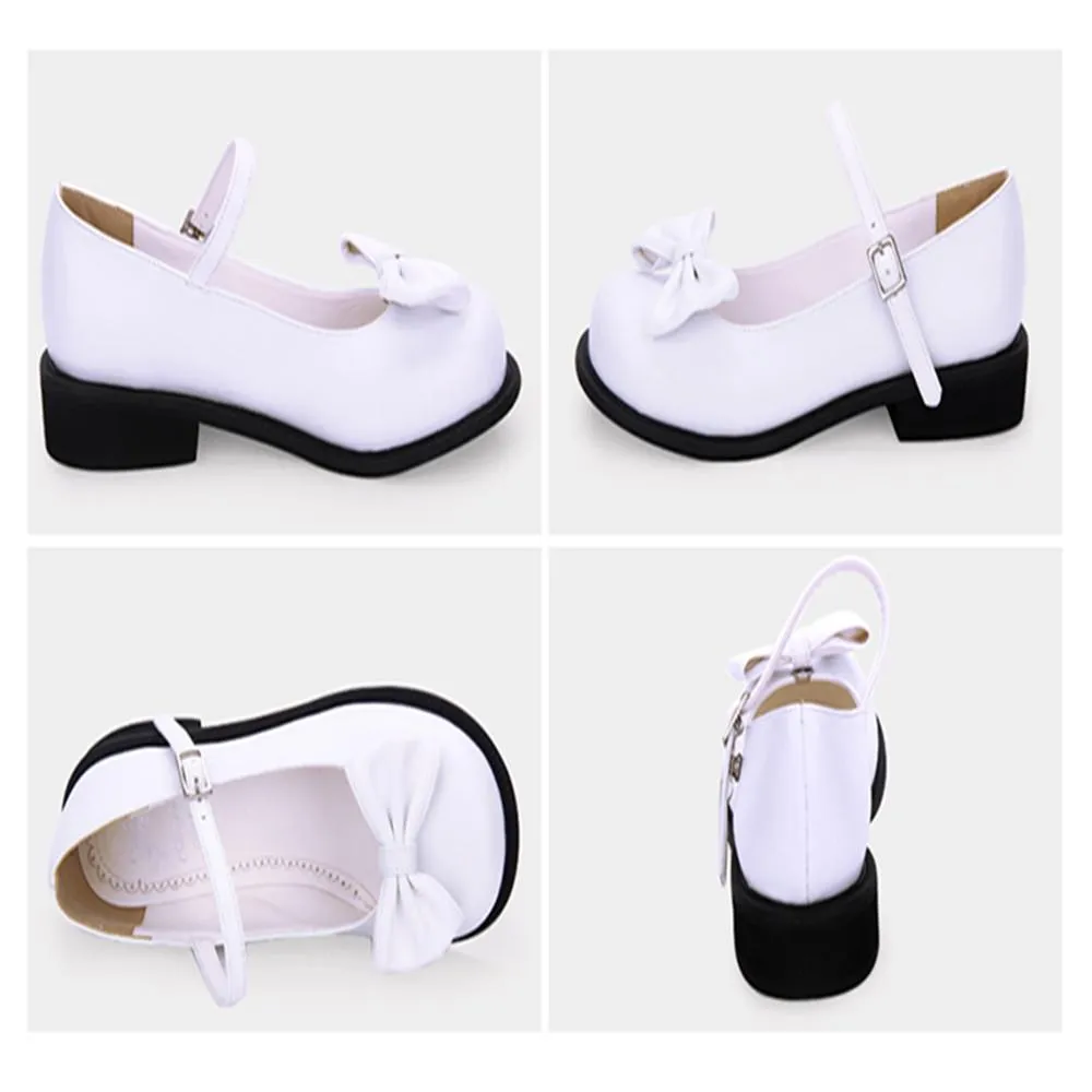 Angelic Imprint~Sweet Lolita Round-tow Lolita Shoes Multicolors