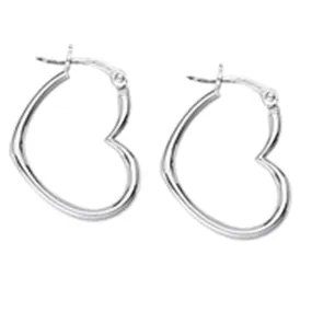 Aura by Martin Binder Heart Hoop Earrings