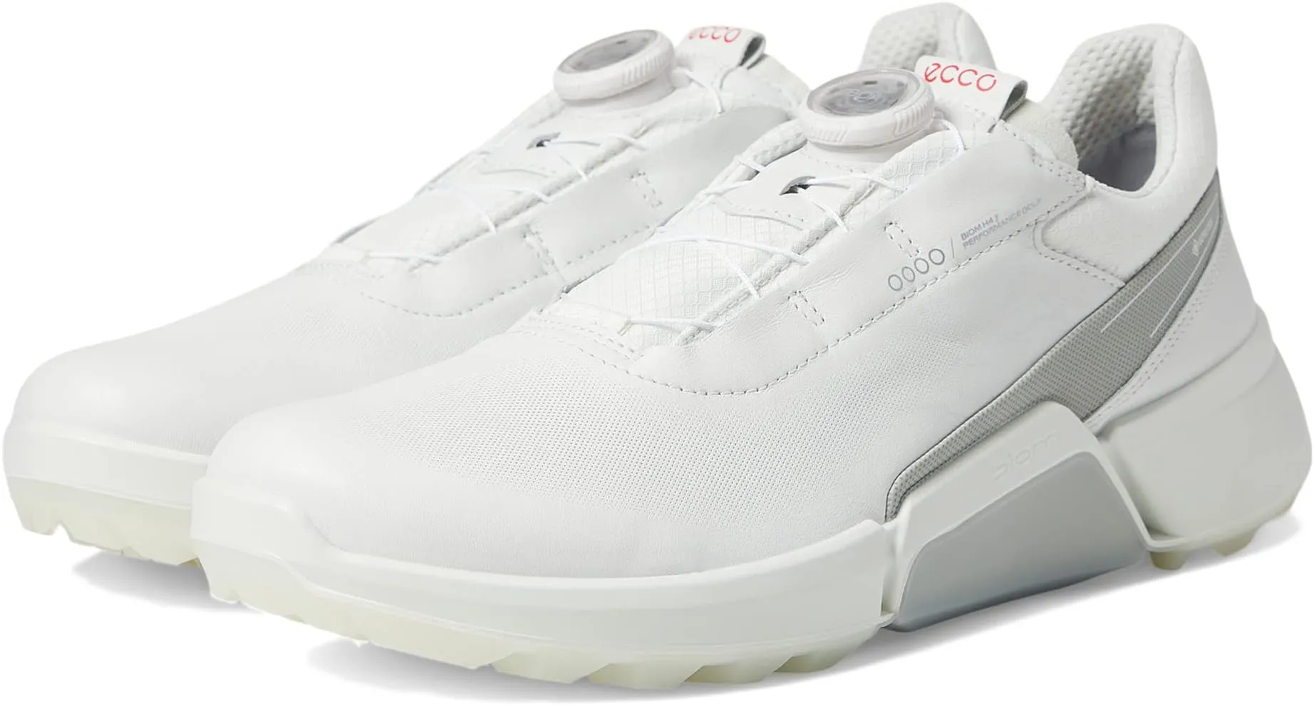 Biom H4 Boa GORE-TEX Waterproof Golf Hybrid Golf Shoes ECCO, White/Concrete Steer Steer Leather/Synthetic