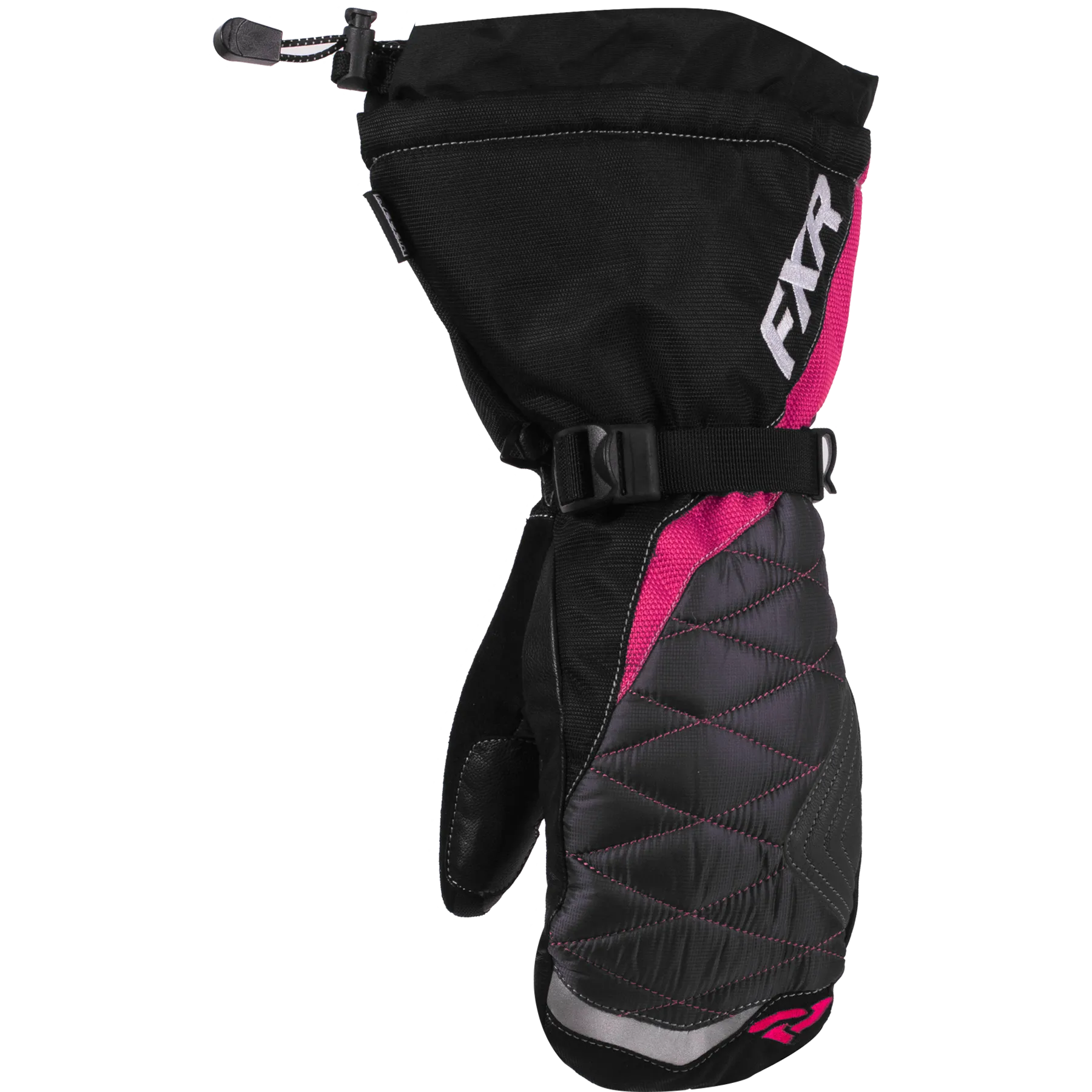 FXR Fusion Womens Mitt Black/Fuchsia