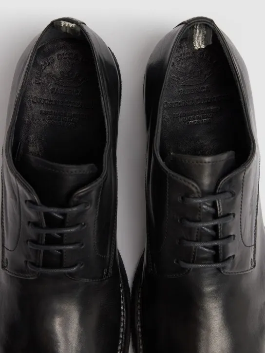 Officine Creative   Bulla leather lace-up shoes 