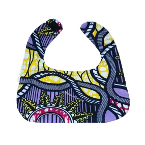 Purple Spring Cotton Bib