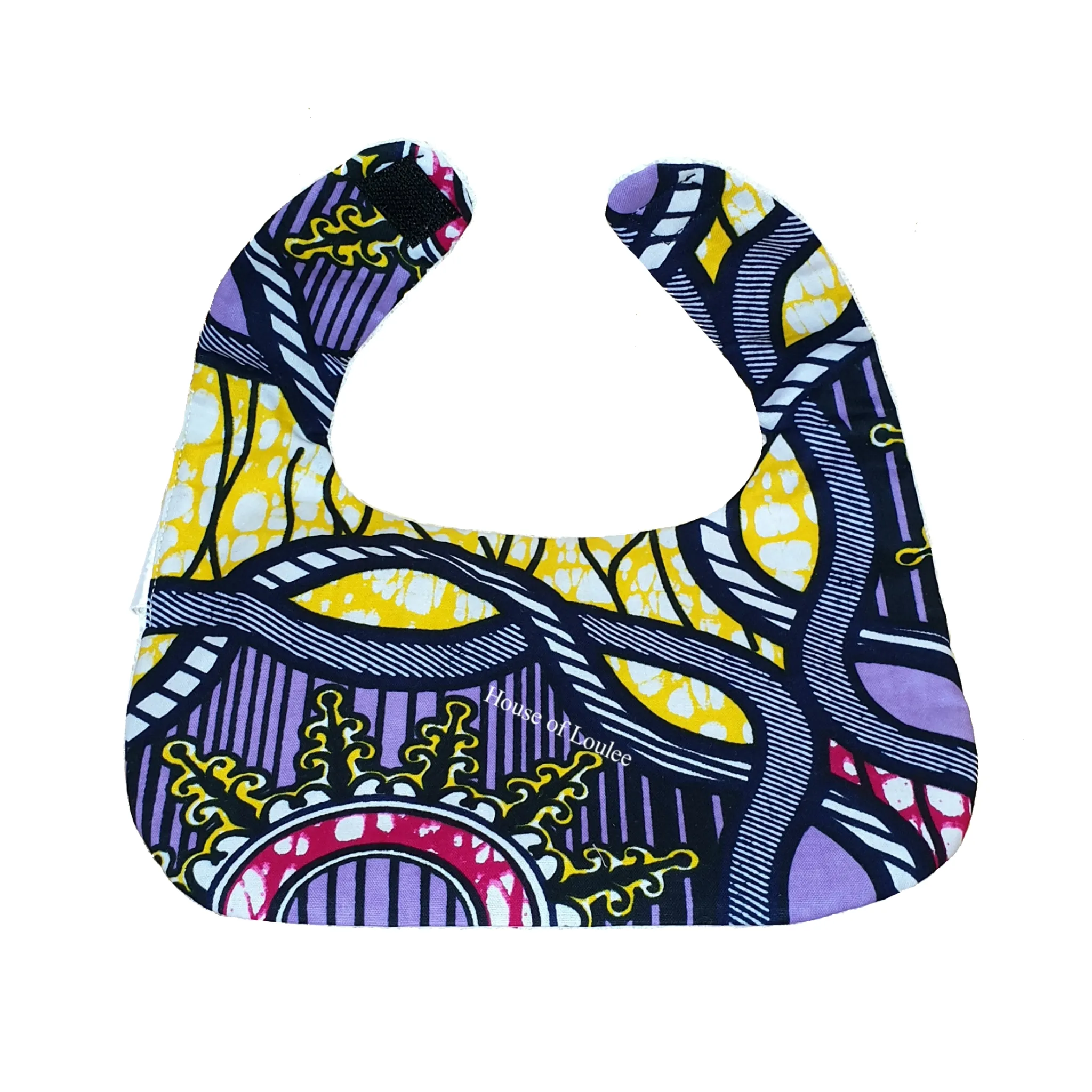 Purple Spring Cotton Bib